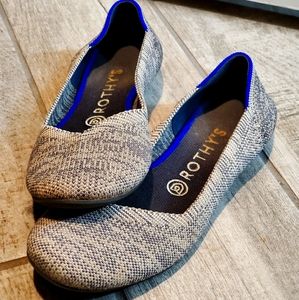 Rothy's Taupe Heather-Colored Round Toe Flats